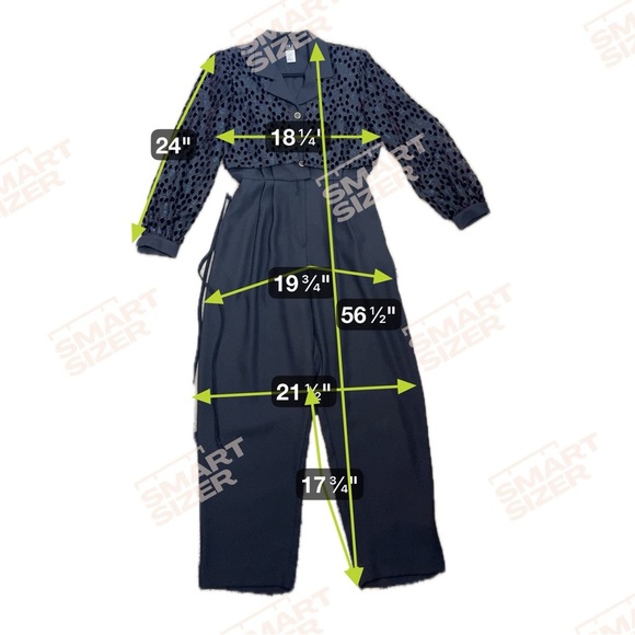 Vintage J.S.J. Petites Black Jumpsuit - Picture 7 of 7